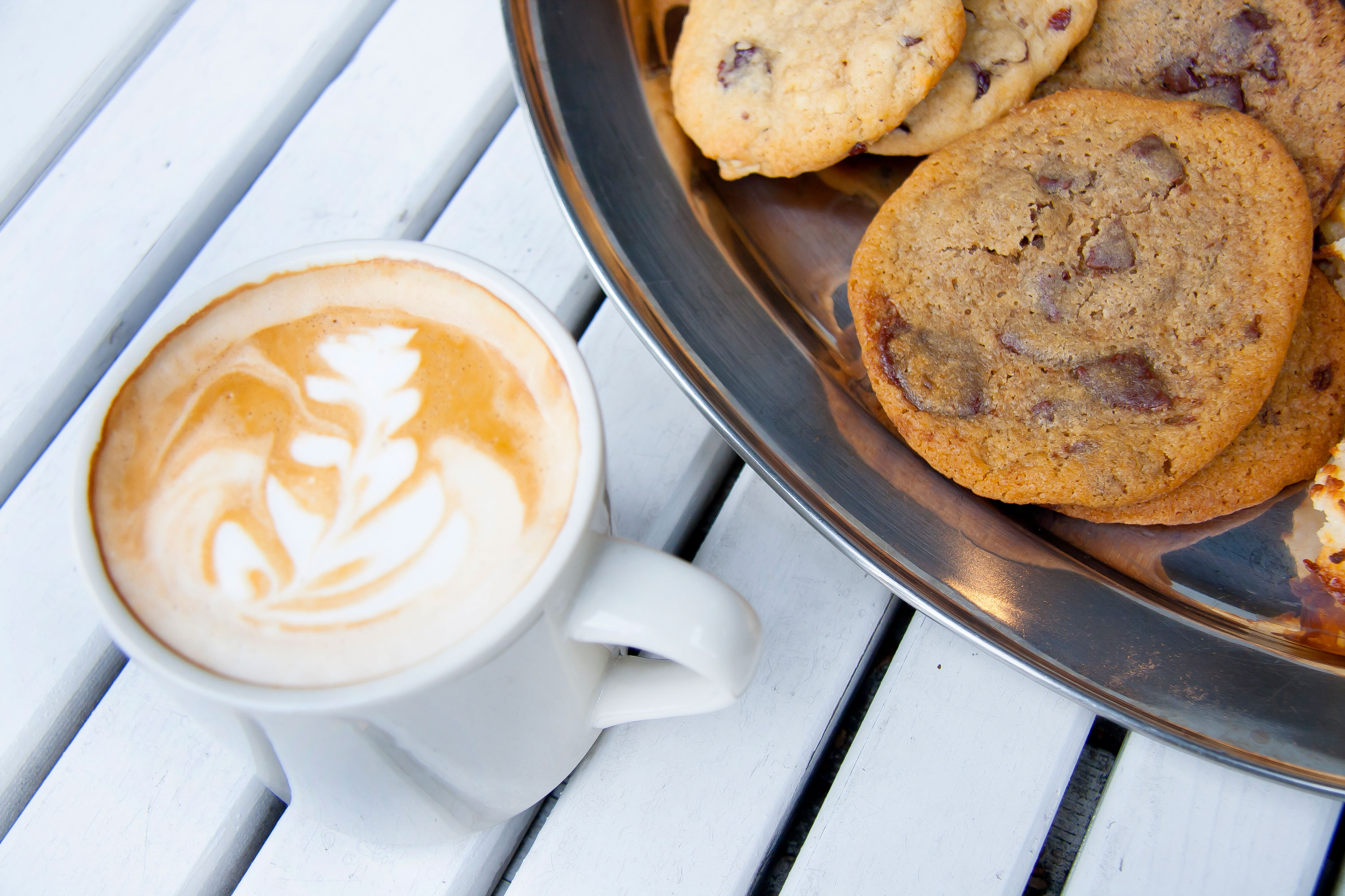 Coffee and cookies from Gigi's Cafe