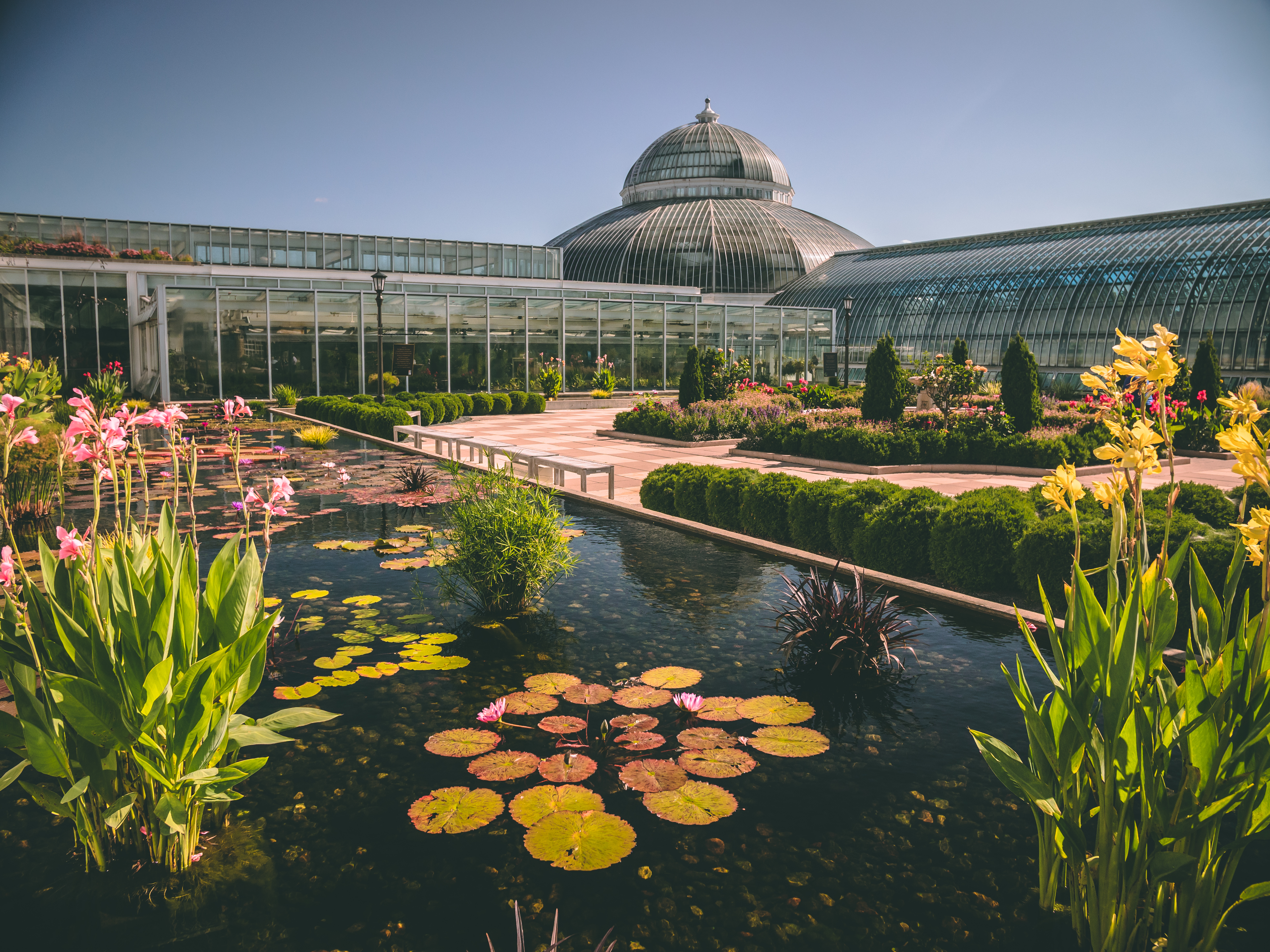Exterior of Como Conservatory and the Centennial Garden
