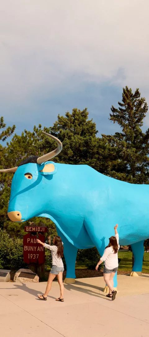 Paul Bunyan and Babe in Bemidji