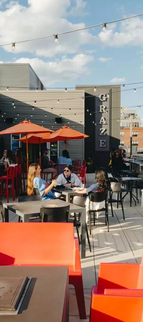 Graze Provisions + Libations rooftop