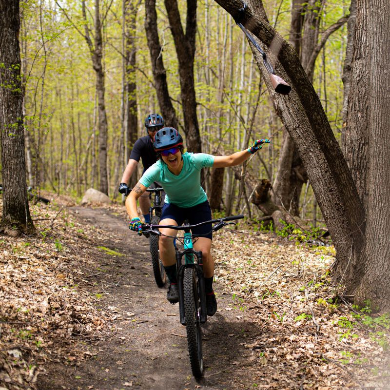 Mountain bikers at Detroit Mountain