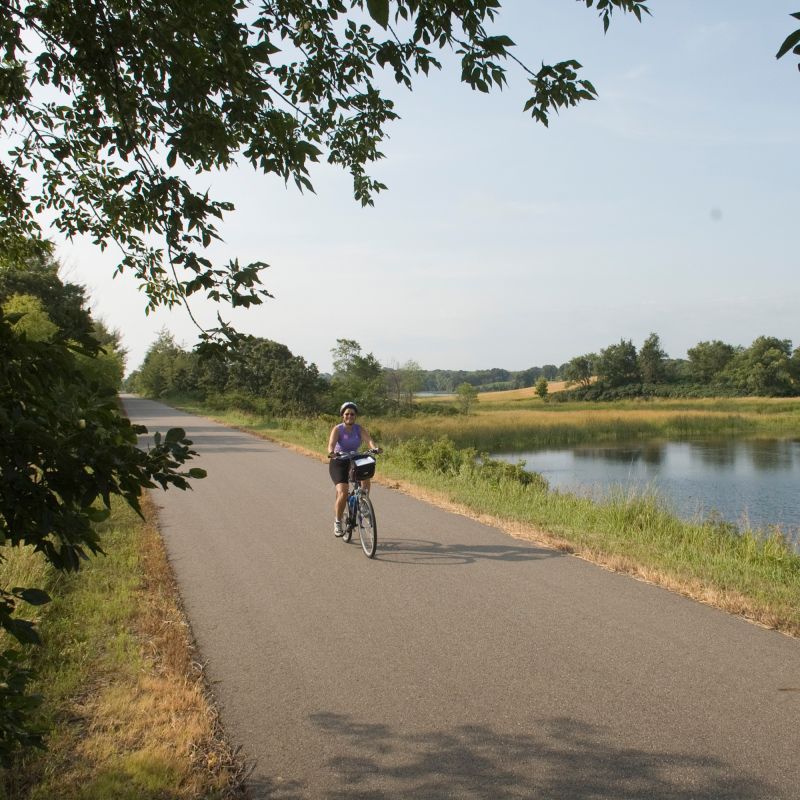 Biking Central Lakes Trail