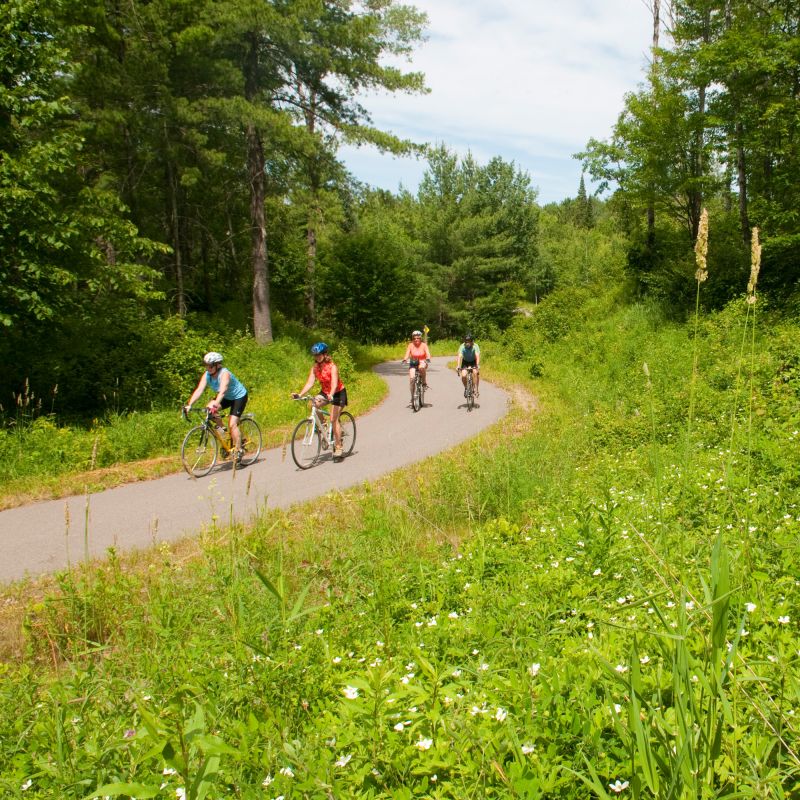 Paul Bunyan trail biking