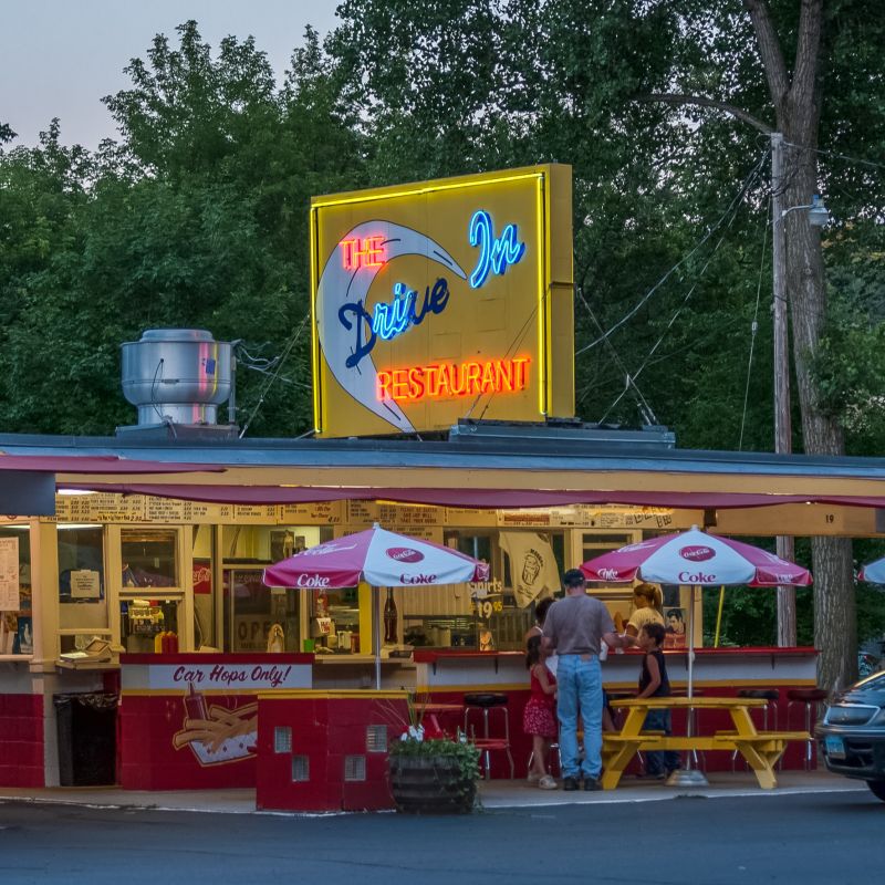 The Drive In restaurant in Taylors Falls