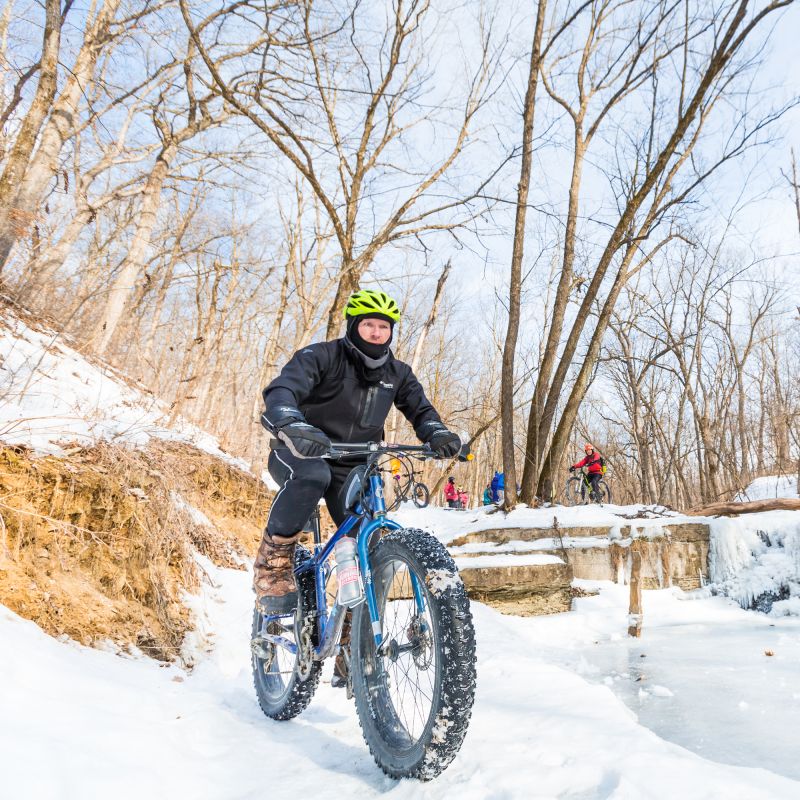 Winter fat biking Northfield