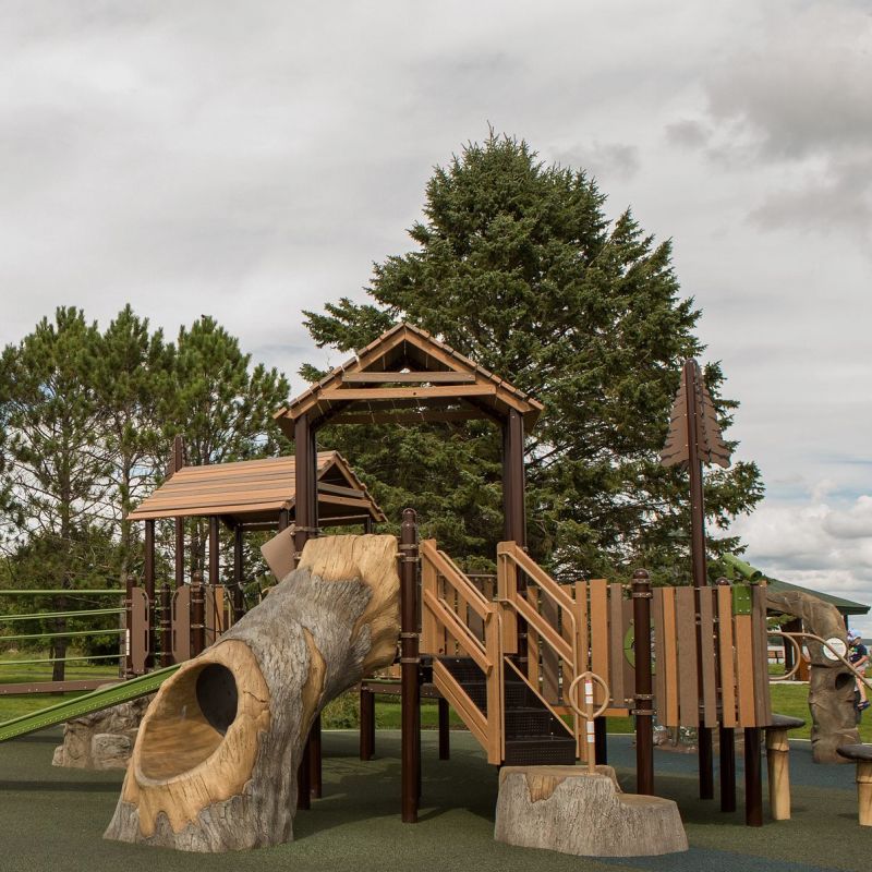 The all inclusive playground at Paul Bunyan Park