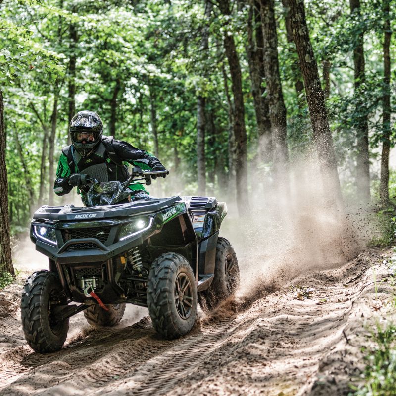 ATV in woods