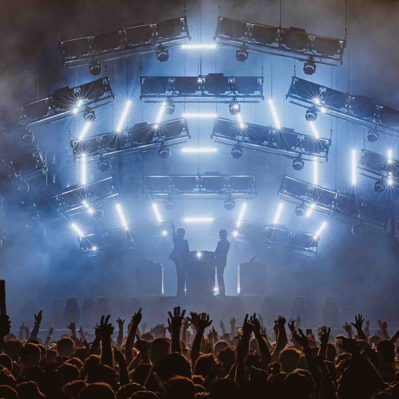 Justice live at Coachella